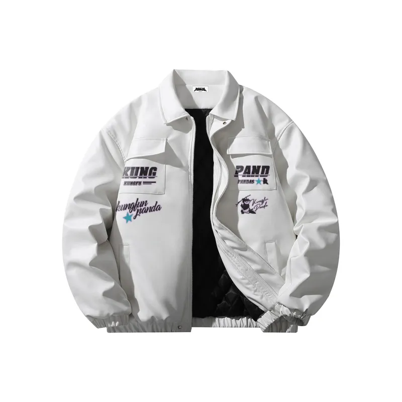 Kung Fu Panda Leather Jacket Unisex-24