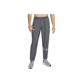 Nike Dri FIT Woven Running Pants Knitted Sports Pants Men's Gray