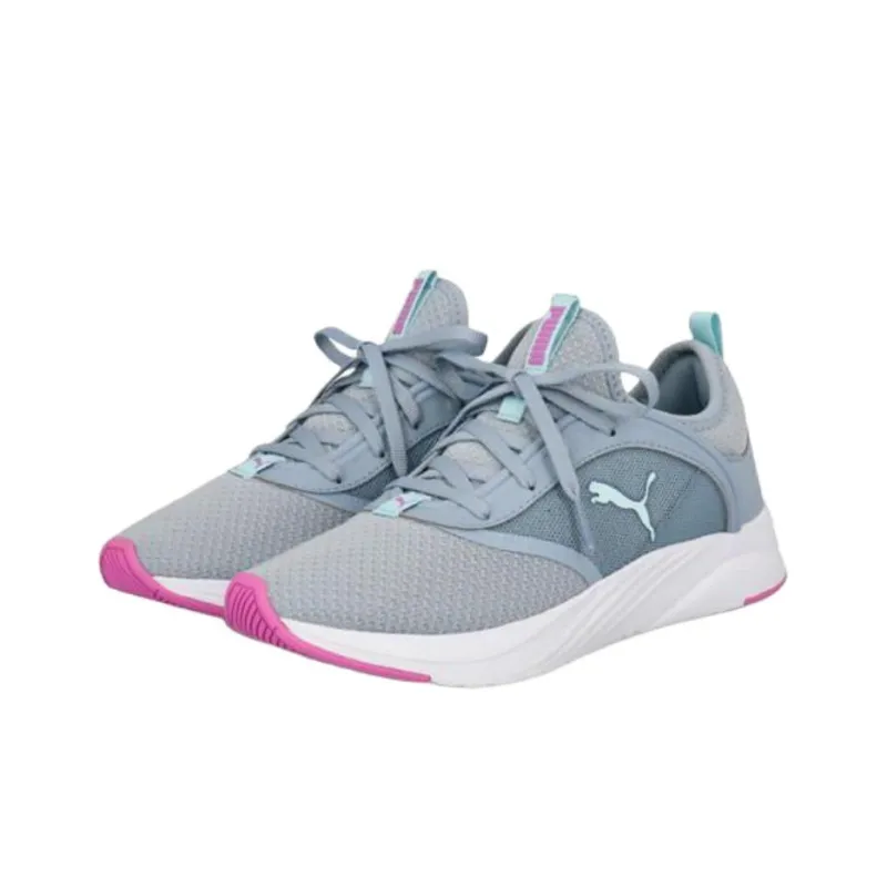 PUMA SOFTRIDE RUBY Cushioning, Wear Resistant Low Top Running Shoes Women's Gray Pink-2