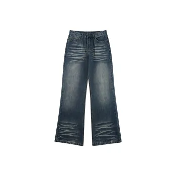 Ghost Mask Jeans Unisex Vintage Blue