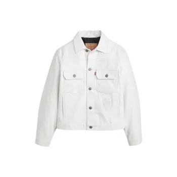 Stussy X Levi's Leather Trucker Jacket