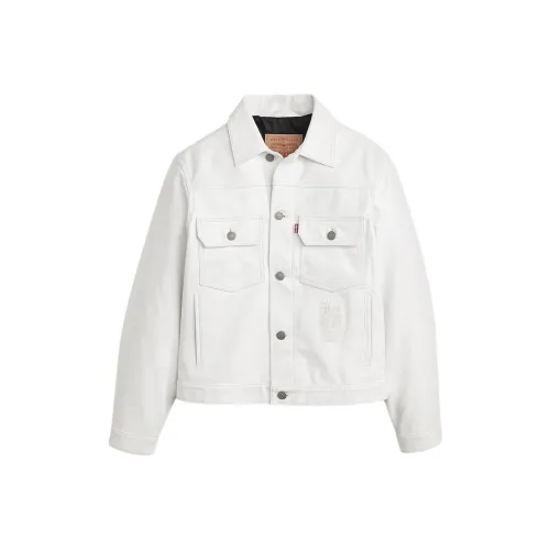 Stussy X Levi's Leather Trucker Jacket