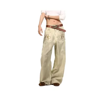 NEAR HERE Jeans Unisex Apricot
