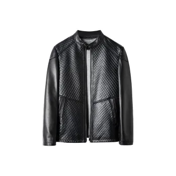 FORTEI Leather Jacket Men's Black