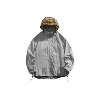 Lulifama Jackets Coats Unisex Lime Gray