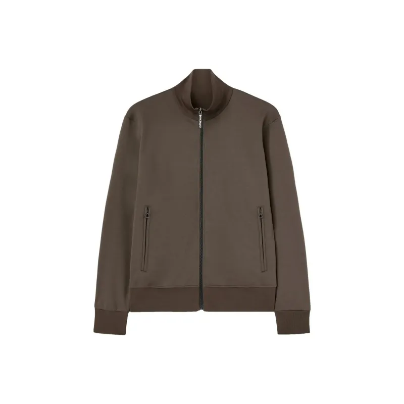 PALM ANGELS Curved Logo Printed Track Jacket-0