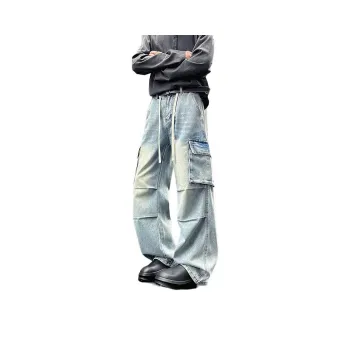 FONDLOOK Jeans Men's Light Blue