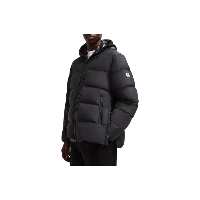 Moncler Zip Up Hooded Puffer Jacket-1