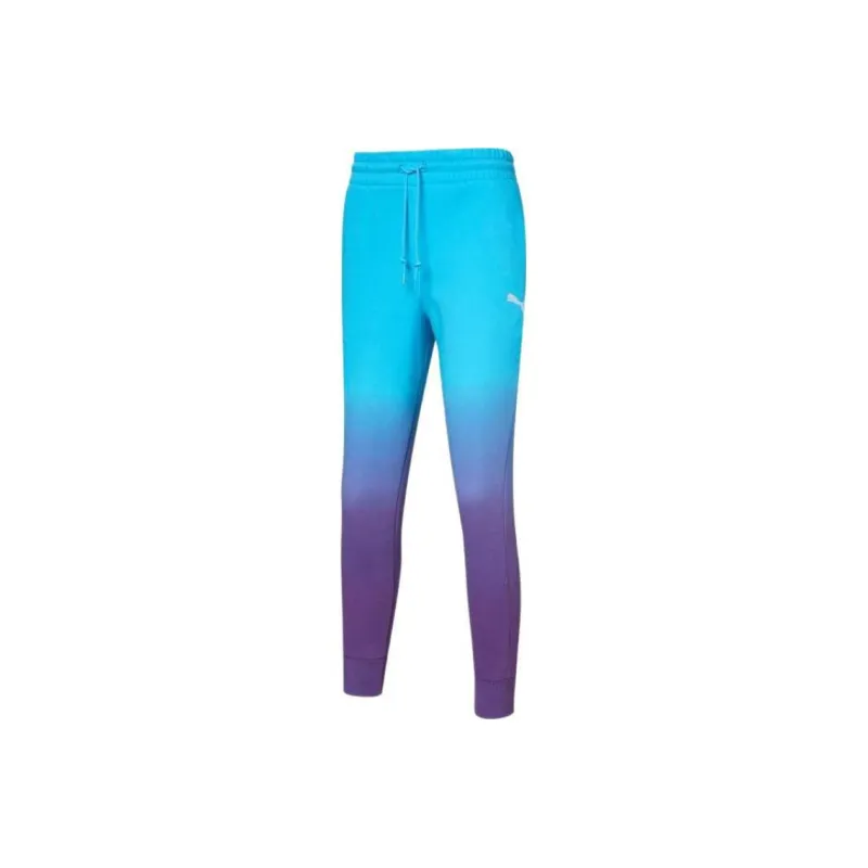 PUMA Basketball Collection Knitted Sports Pants Men's Blue-0
