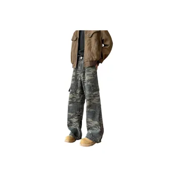 CREAZIONI LA FANTASIA E MOBILE Jeans Unisex Green Camouflage