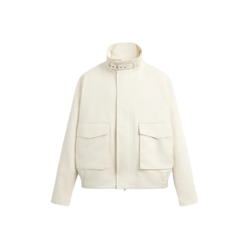 ZARA Jackets Coats Men's Frosted White-0