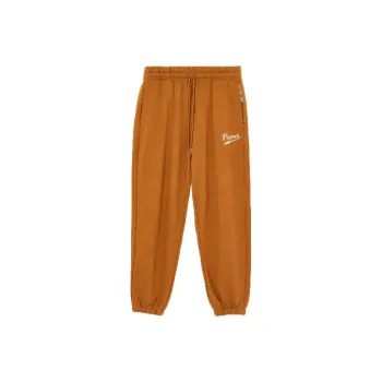 PUMA Sports Life Collection Knitted Sweatpants Men Earth Yellow