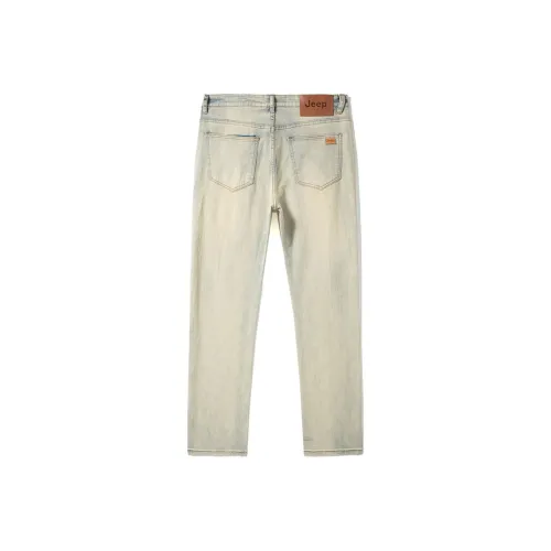 Jeep SS24 Jeans Men's Yellow Mud Dye