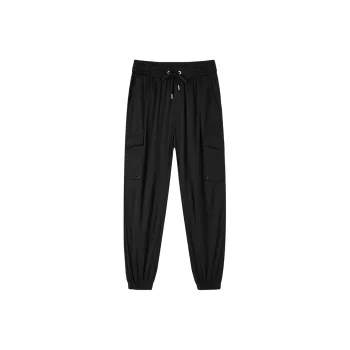 DEGAIA SS24 Cargo Pants Men's Black