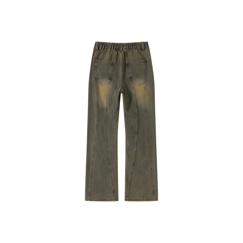 PAINT STAIN Jeans Unisex Yellow Mud-22