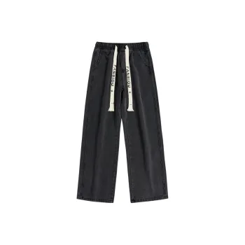 FANBIOU Jeans Unisex Black Gray Color
