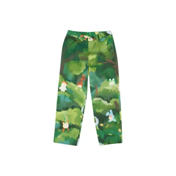 Melting Sadness Knitted Sweatpants Men Green