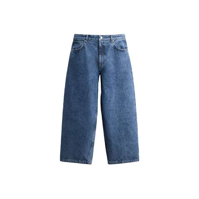 Studio Nicholson X ZARA Studio Nicholson Co brand Jeans Men Dark Blue-0