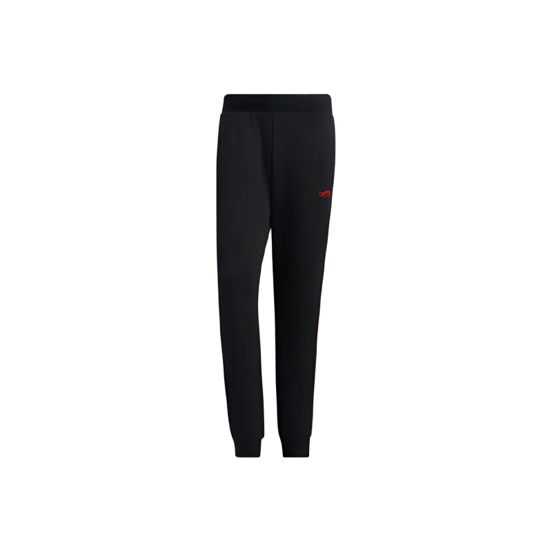 Adidas Neo Knitted Sweatpants Men Red Black-0
