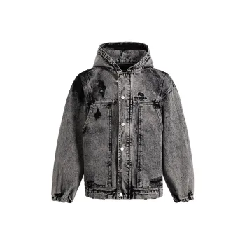 BING Jackets Coats Unisex Washed Gray