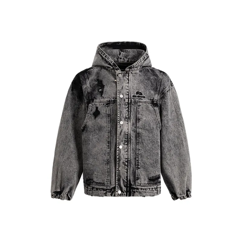 BING Jackets Coats Unisex Washed Gray-0