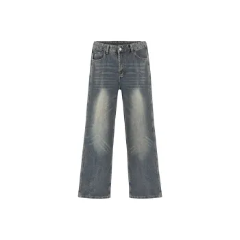 GY.VG Jeans Unisex Vintage Blue