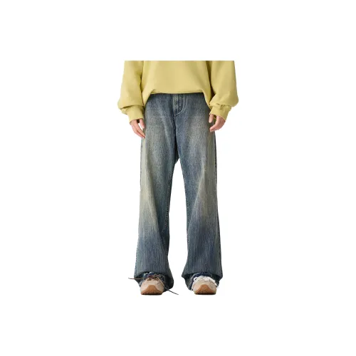 Pimio Jeans Unisex Vintage Blue