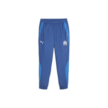 PUMA Olympique De Marseille Prematch Football Pants Knitted Sports Pants Men's Blue