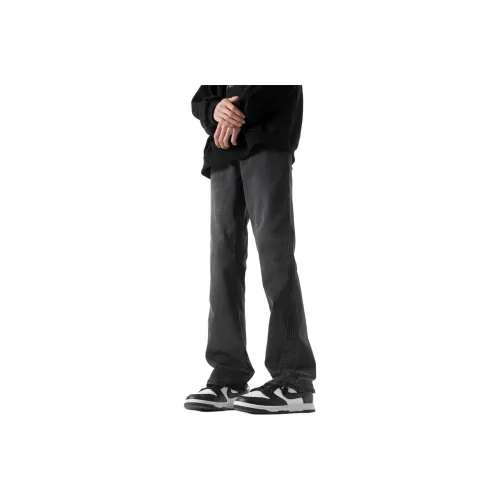 POLAR BEAR Stretch Jeans Unisex Black Gray Color