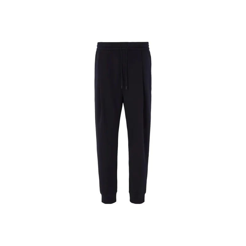 EMPORIO ARMANI Pleated Jersey Track Pants-0
