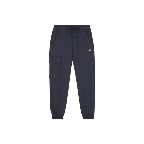 New Balance Knitted Sweatpants Men Blue
