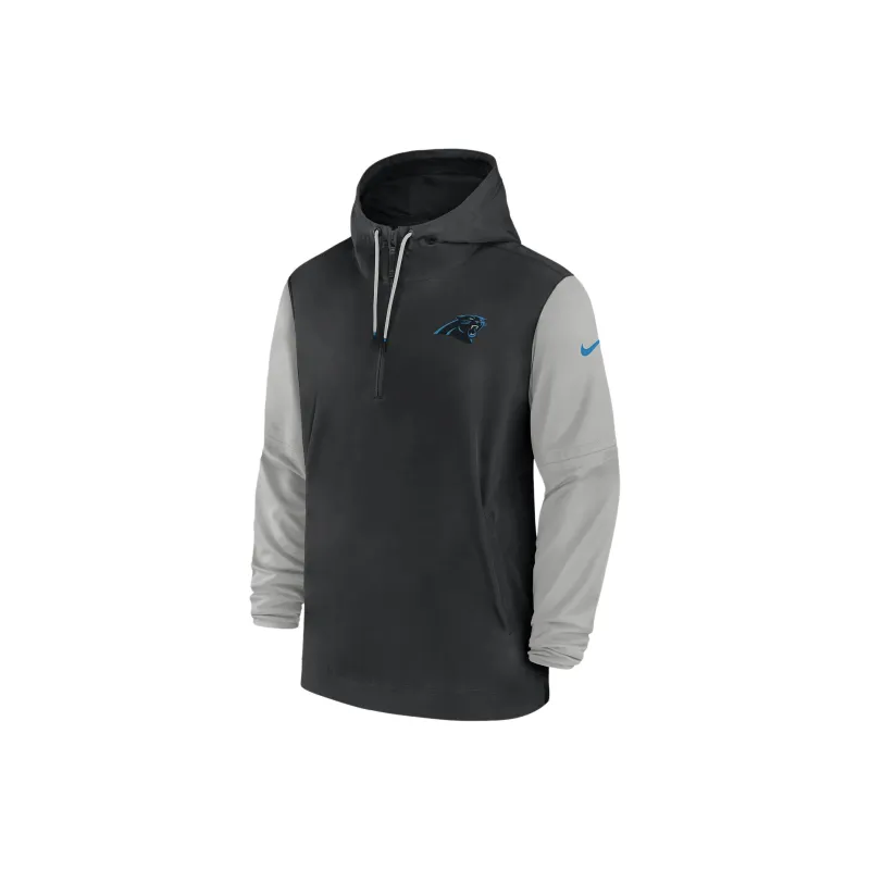Nike NFL Carolina Panthers Sideline Pre-Game Player Jackets Coats Men Black-0
