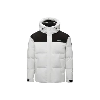 HLA Down Jackets Unisex Light Gray Splicing 3L