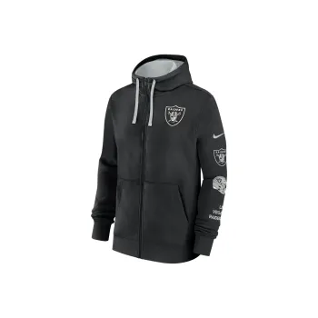 Nike Las Vegas Raiders Club Men's Nike Nfl Full Zip Hoodie