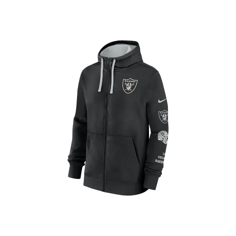 Nike Las Vegas Raiders Club Men's Nike Nfl Full Zip Hoodie-0