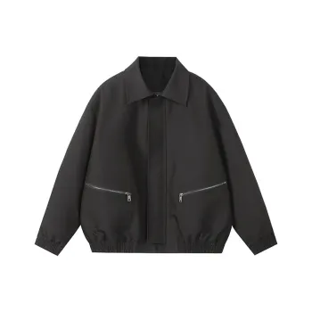 LA'T.WEEKEND Jackets Coats Unisex Black