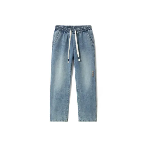 ZWWWZ Cargo Pants Unisex Vintage Blue
