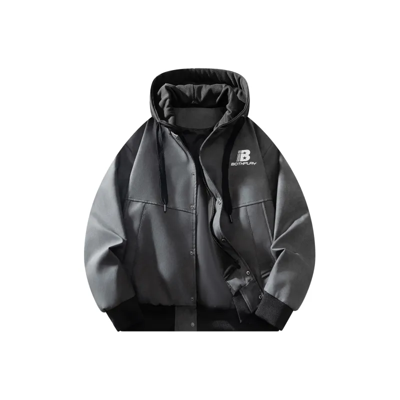 BOTH PLAY Jackets Coats Unisex Black-0