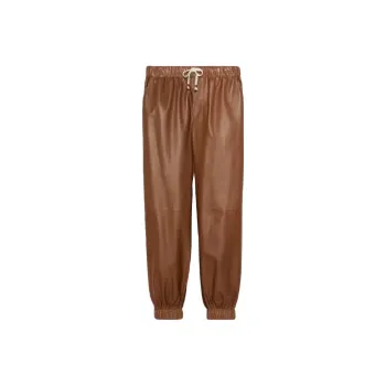 GUCCI SS23 Knitted Sports Pants Men's Brown