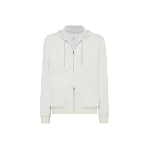 Brunello Cucinelli Zip up Jersey Hoodie