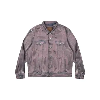 Good Bai X Levis GOOD BAI Collaboration Jackets Unisex Peach Pink