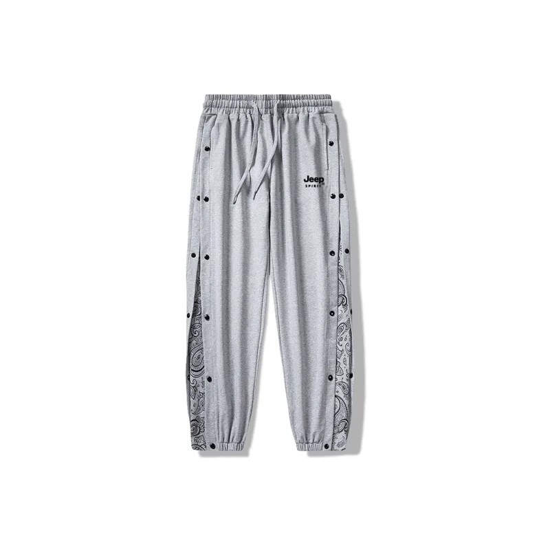 JEEP SPIRIT Summer And Fall Knitted Sweatpants Unisex-6