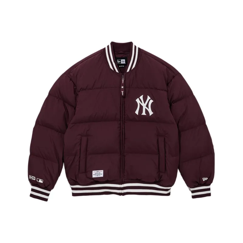New Era FW24 Down Jacket Unisex Burgundy-0