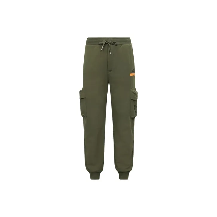 EVISU Knitted Sweatpants Men Army Green-0