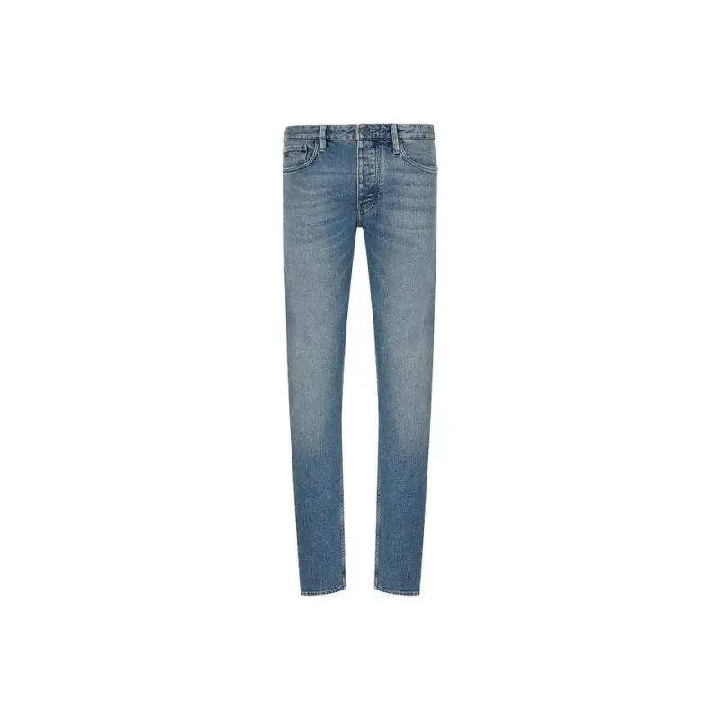 EMPORIO ARMANI J75 Logo Patch Slim Cut Jeans-0