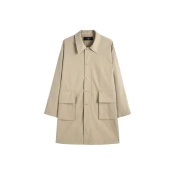 PEACEBIRD MEN Trench Coat Men's Khaki