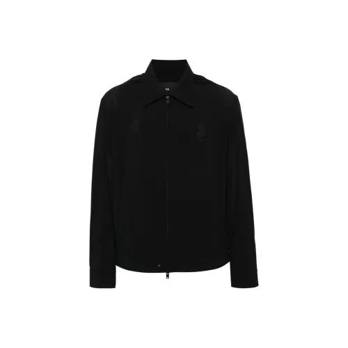 Y 3 Logo Printed Zip Up Jacket