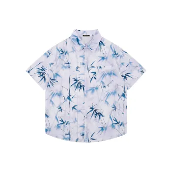 Yiwen Shirt Unisex Ink Wash Bamboo Shadow