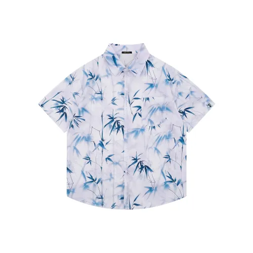 Yiwen Shirt Unisex Ink Wash Bamboo Shadow
