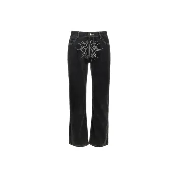 STK SMALL TOWN KID x FIDDY Jeans Unisex Washed Black
